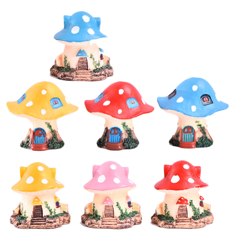 Bonsai Garden World - 1PC Kawaii Tuin Mini Paddestoel Huis