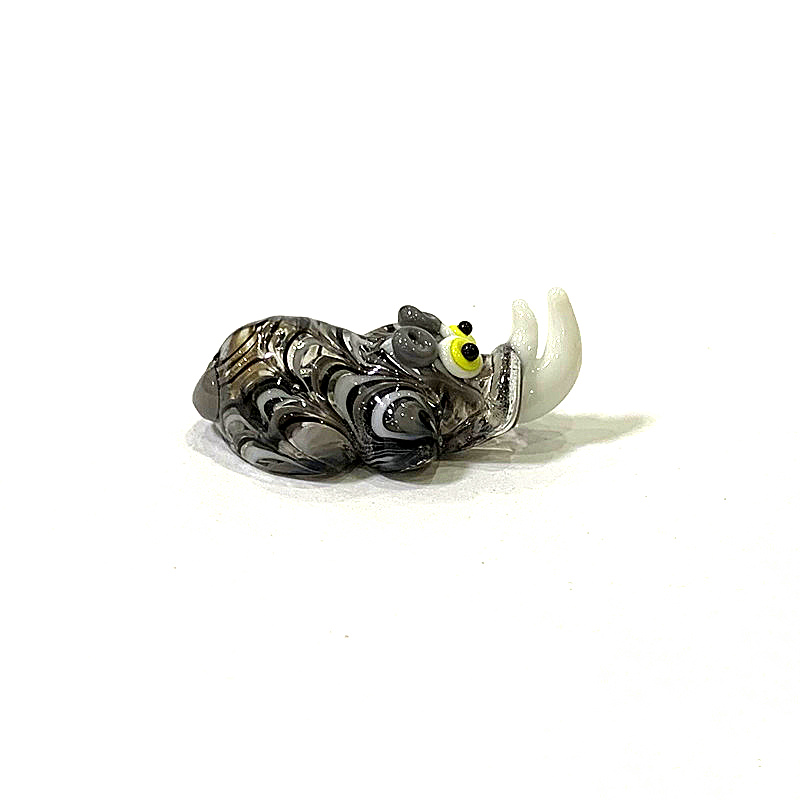 Miniatuur glazen neushoorn bee - Bonsai Garden In Japan recensie en prijs