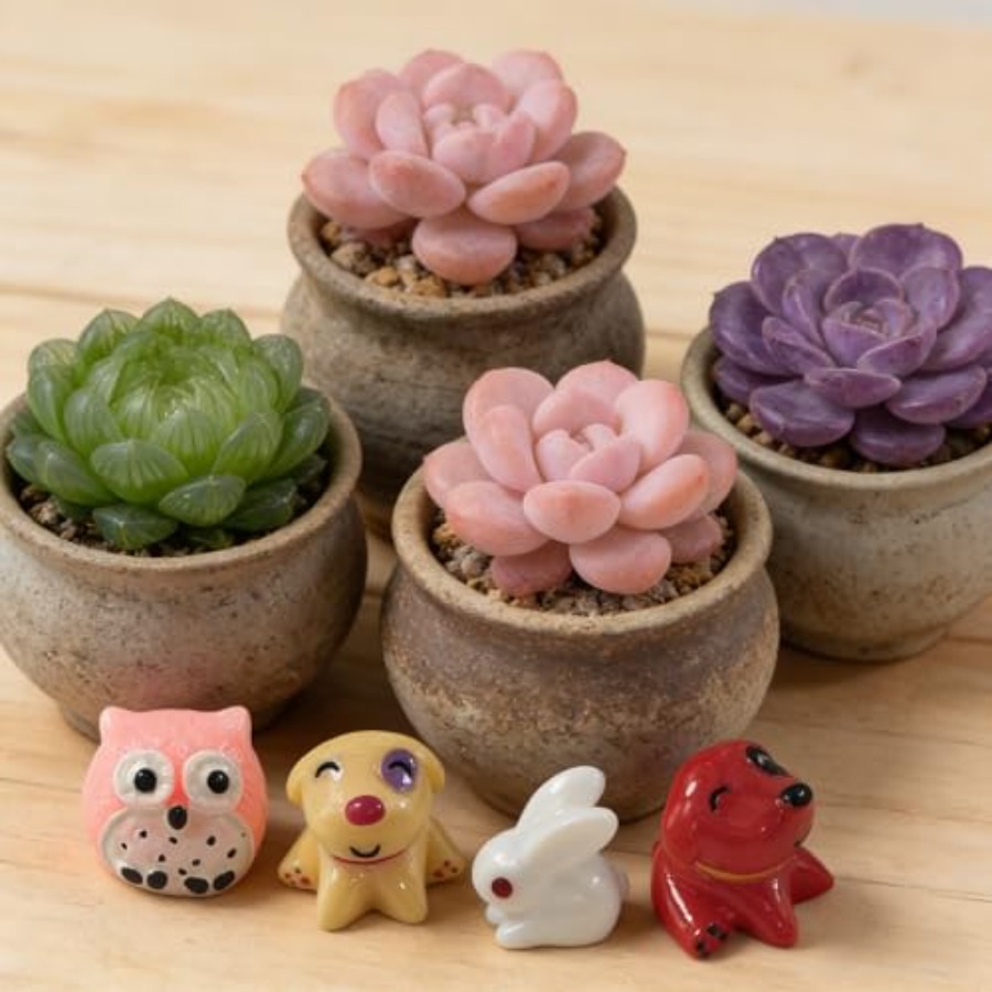74 stuks miniatuur dieren orna - Bonsai Garden In Japan recensie en prijs