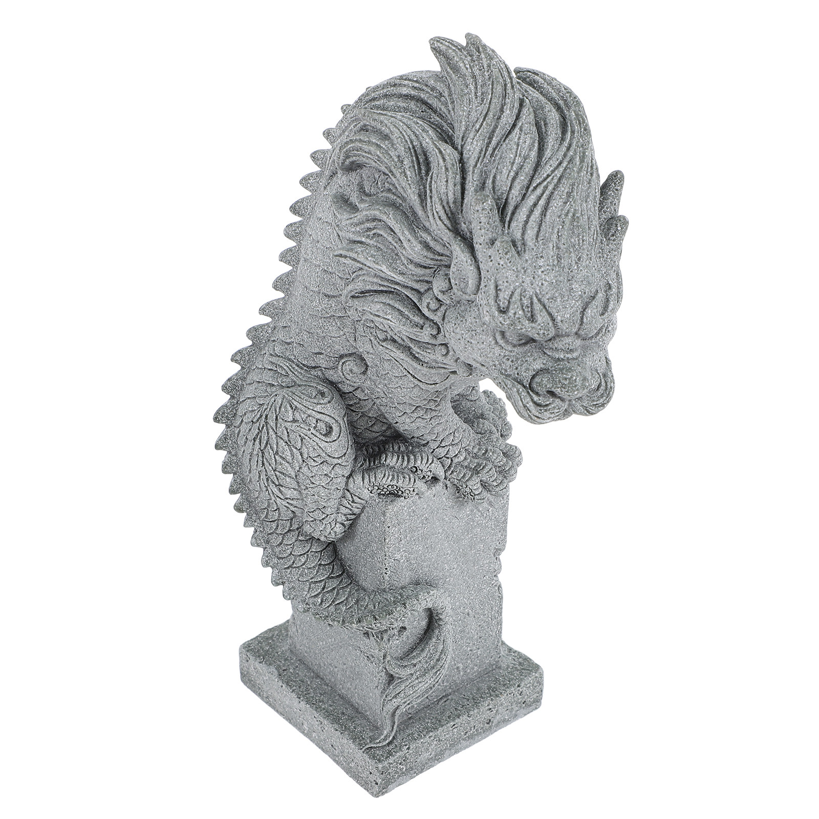 Uniek stenen Kylin-beeldje voo - Bonsai Garden Chinese Garden recensie en prijs