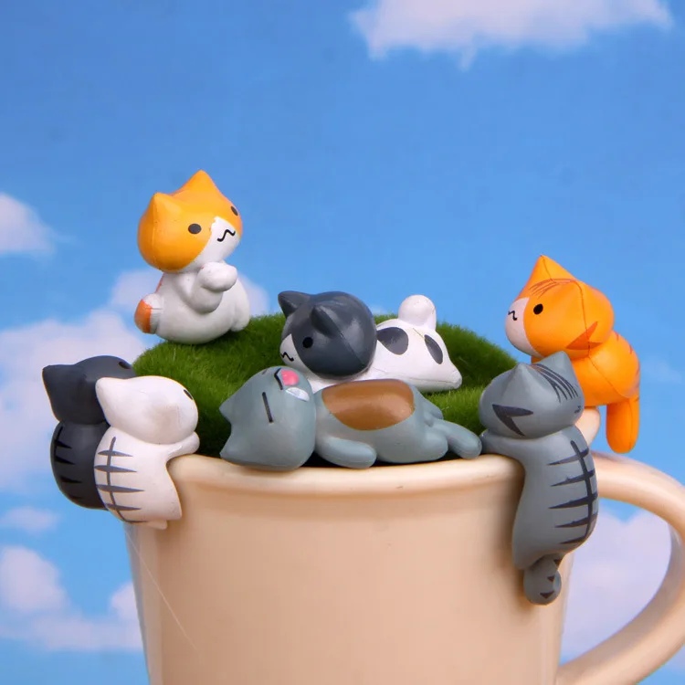 6 stks/set Cartoon Lucky pvc K - Bonsai Garden In Japan recensie en prijs