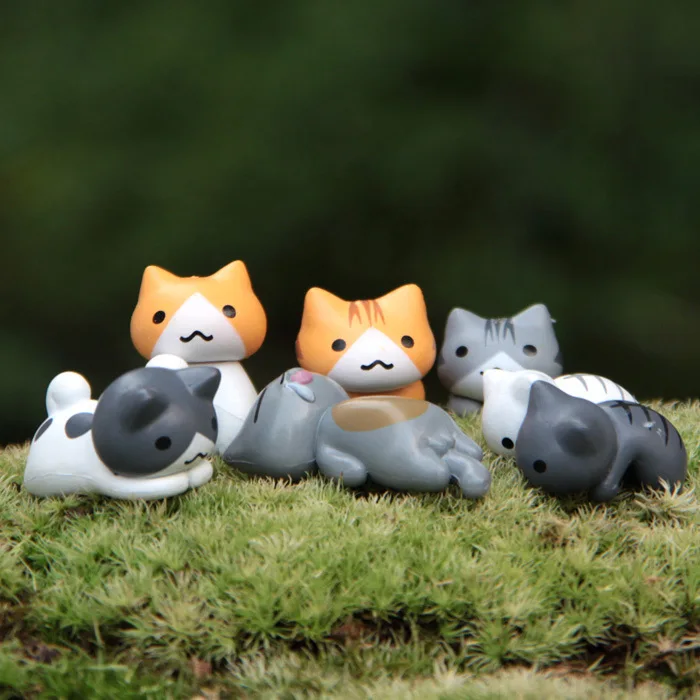 6 stks/set Cartoon Lucky pvc K - Bonsai Garden In Japan recensie en prijs